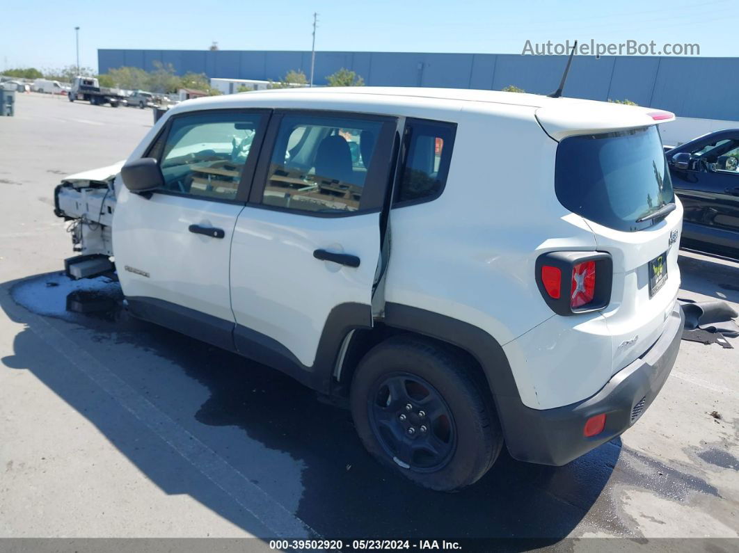 2018 Jeep Renegade Sport 4x4 White vin: ZACCJBAB7JPG70324