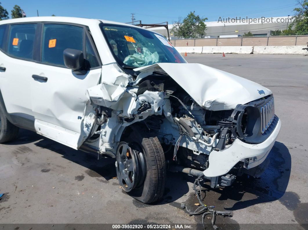 2018 Jeep Renegade Sport 4x4 White vin: ZACCJBAB7JPG70324