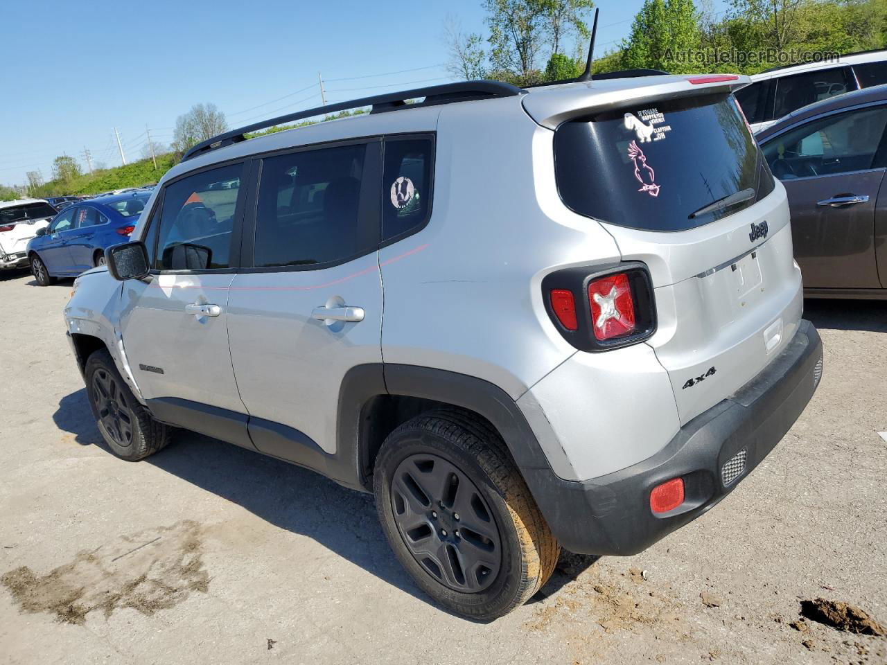 2018 Jeep Renegade Sport Серебряный vin: ZACCJBAB7JPH38833