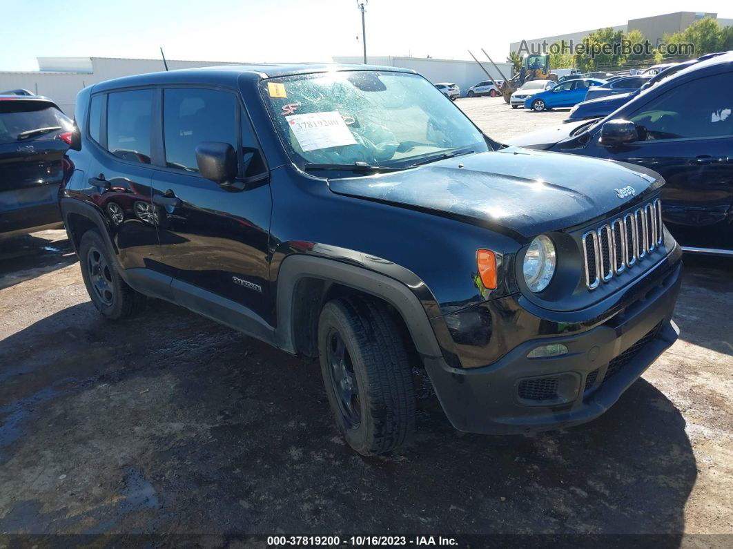 2017 Jeep Renegade Sport 4x4 Black vin: ZACCJBAB8HPG29890