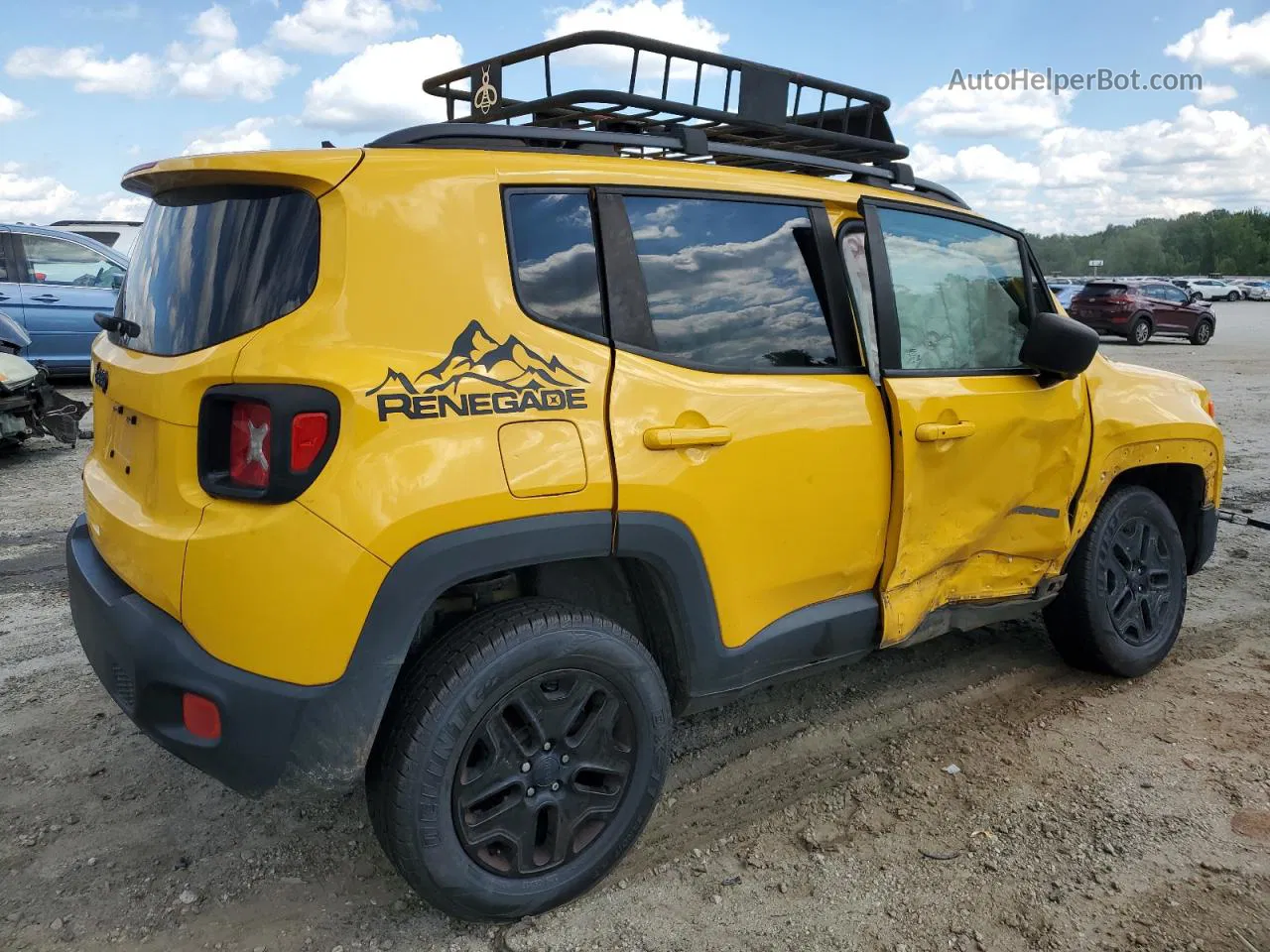 2018 Jeep Renegade Sport Yellow vin: ZACCJBAB8JPH65555