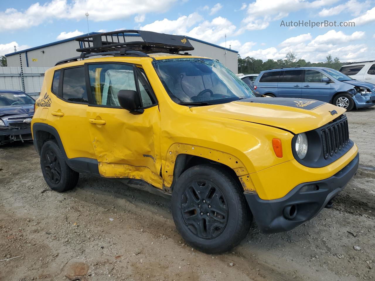 2018 Jeep Renegade Sport Yellow vin: ZACCJBAB8JPH65555