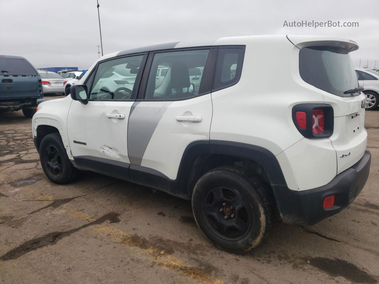 2017 Jeep Renegade Sport White vin: ZACCJBAB9HPE90997