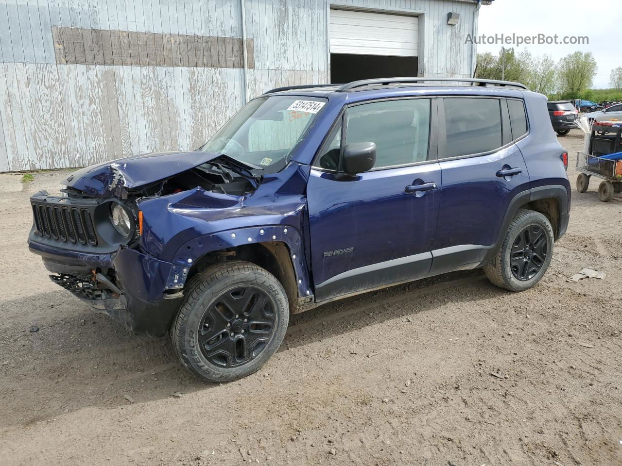 2018 Jeep Renegade Sport Синий vin: ZACCJBAB9JPH99231