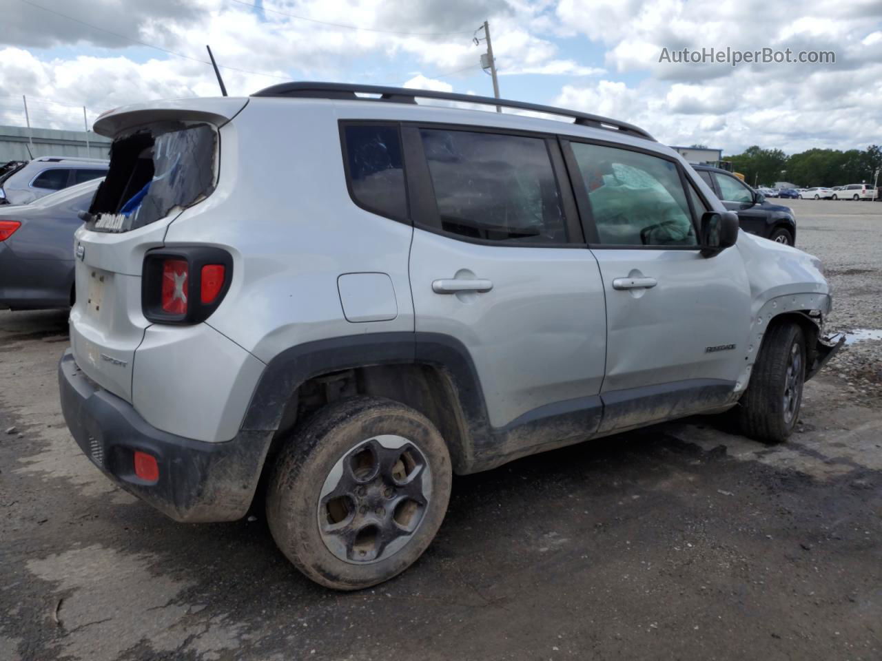 2017 Jeep Renegade Sport Silver vin: ZACCJBABXHPG18096