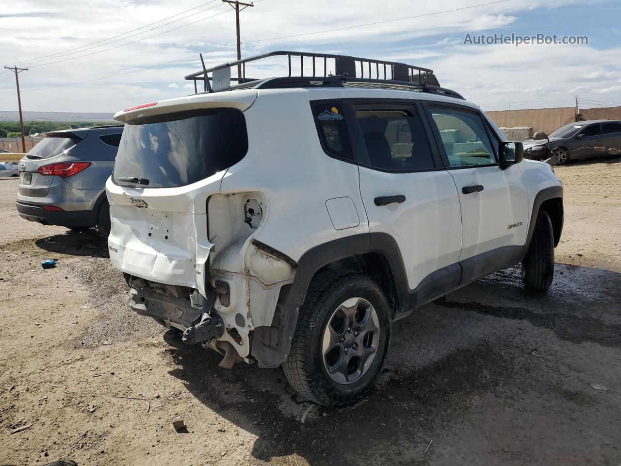 2017 Jeep Renegade Sport White vin: ZACCJBABXHPG21502