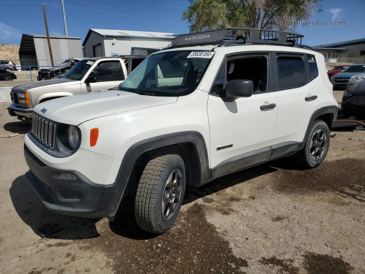 2017 Jeep Renegade Sport White vin: ZACCJBABXHPG21502