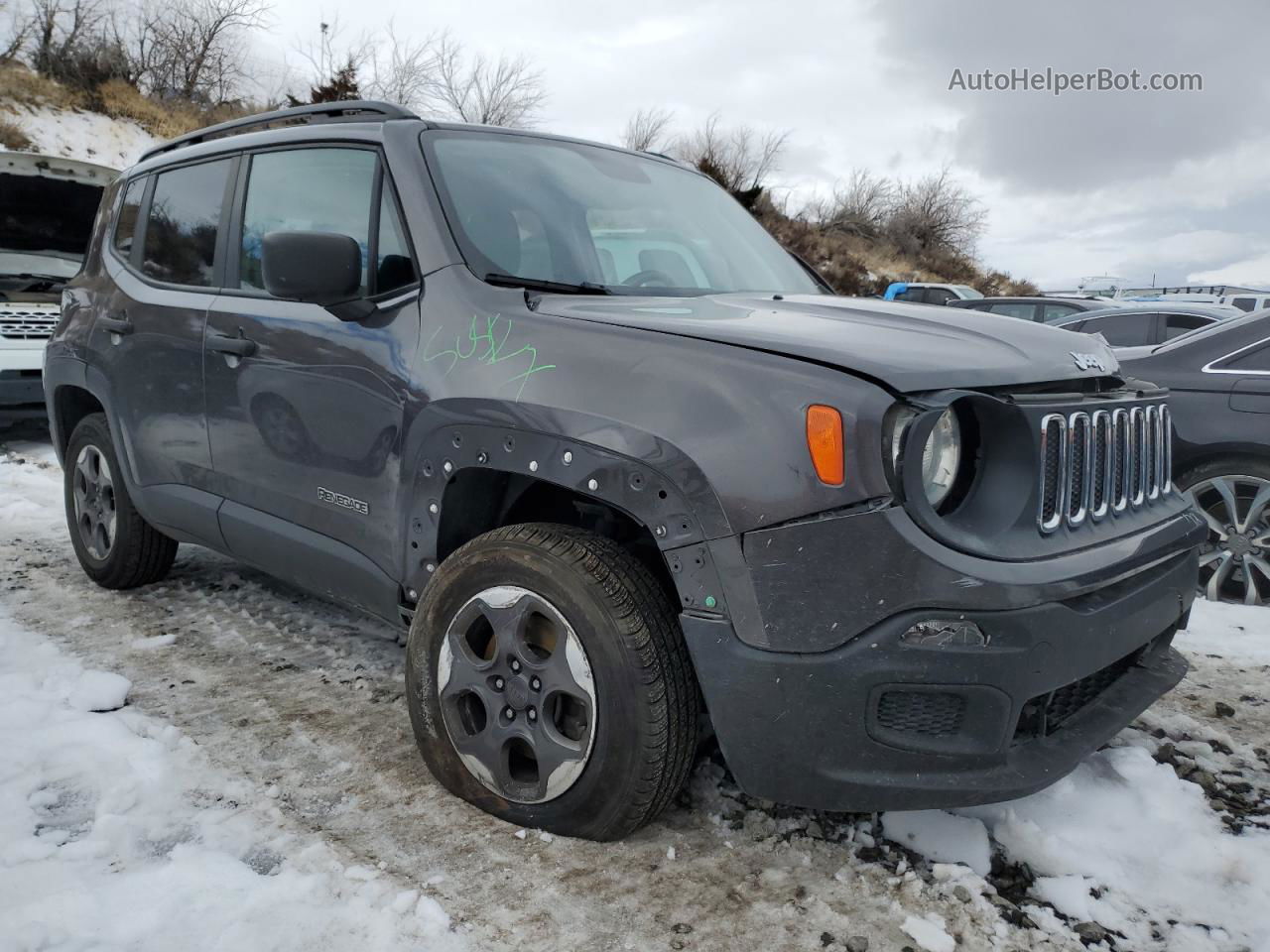 2018 Jeep Renegade Sport Gray vin: ZACCJBABXJPG98537