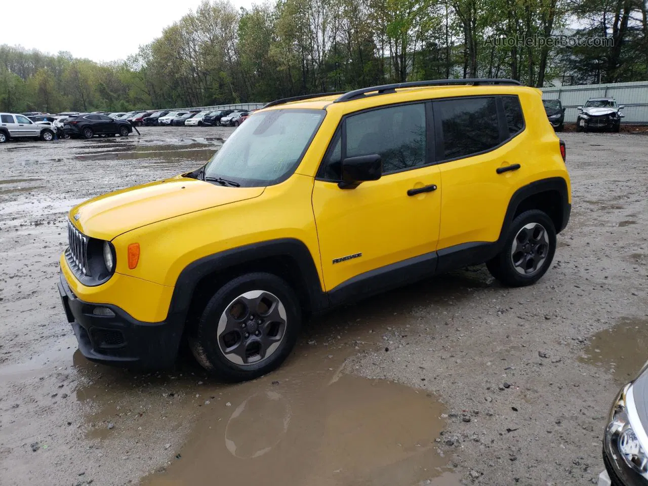 2018 Jeep Renegade Sport Yellow vin: ZACCJBABXJPH55674