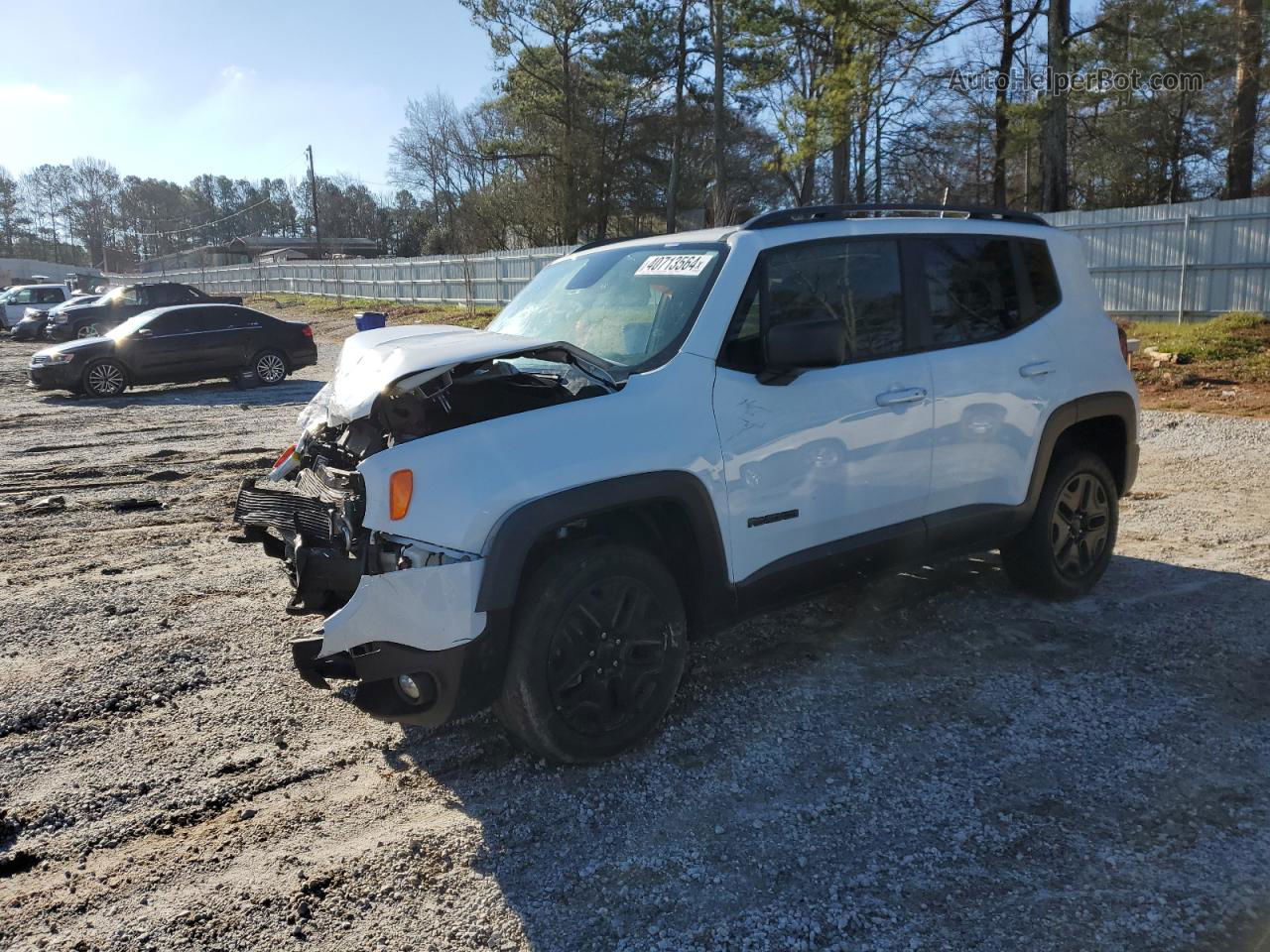 2018 Jeep Renegade Sport White vin: ZACCJBABXJPH80414