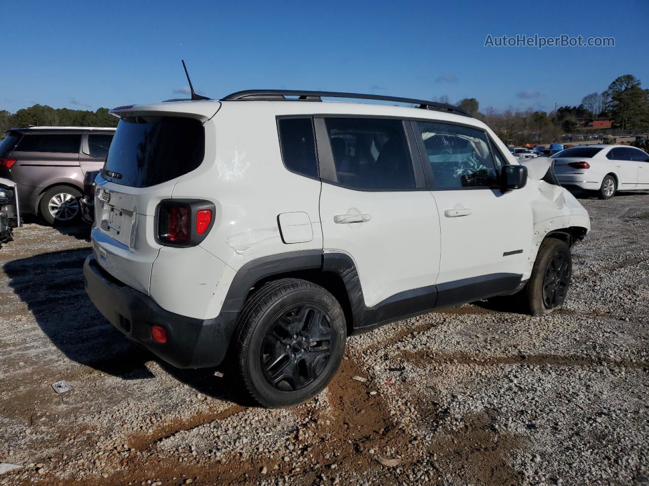 2018 Jeep Renegade Sport White vin: ZACCJBABXJPH80414