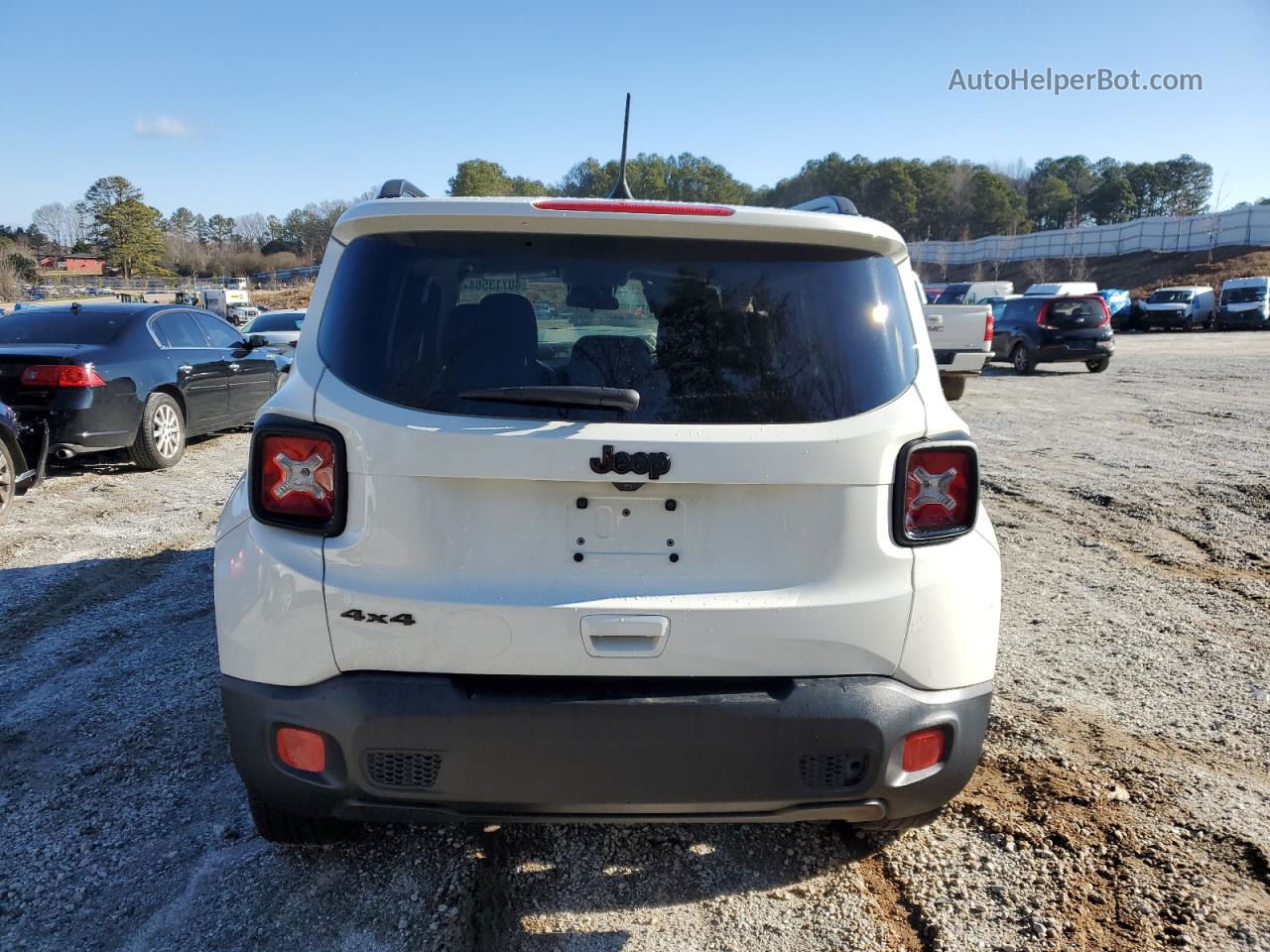 2018 Jeep Renegade Sport White vin: ZACCJBABXJPH80414