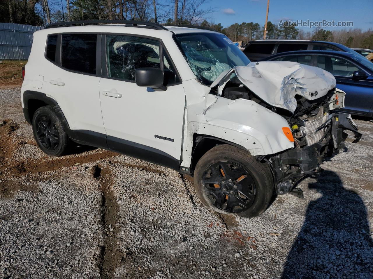 2018 Jeep Renegade Sport White vin: ZACCJBABXJPH80414