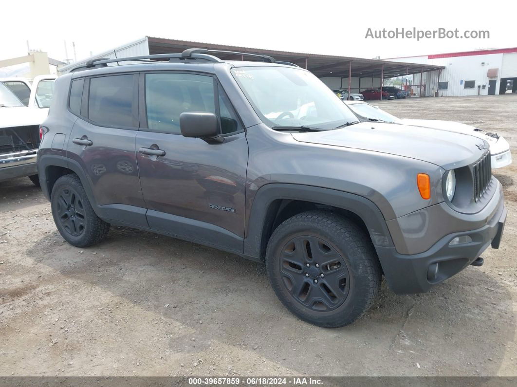 2018 Jeep Renegade Upland Edition 4x4 Gray vin: ZACCJBABXJPH84334