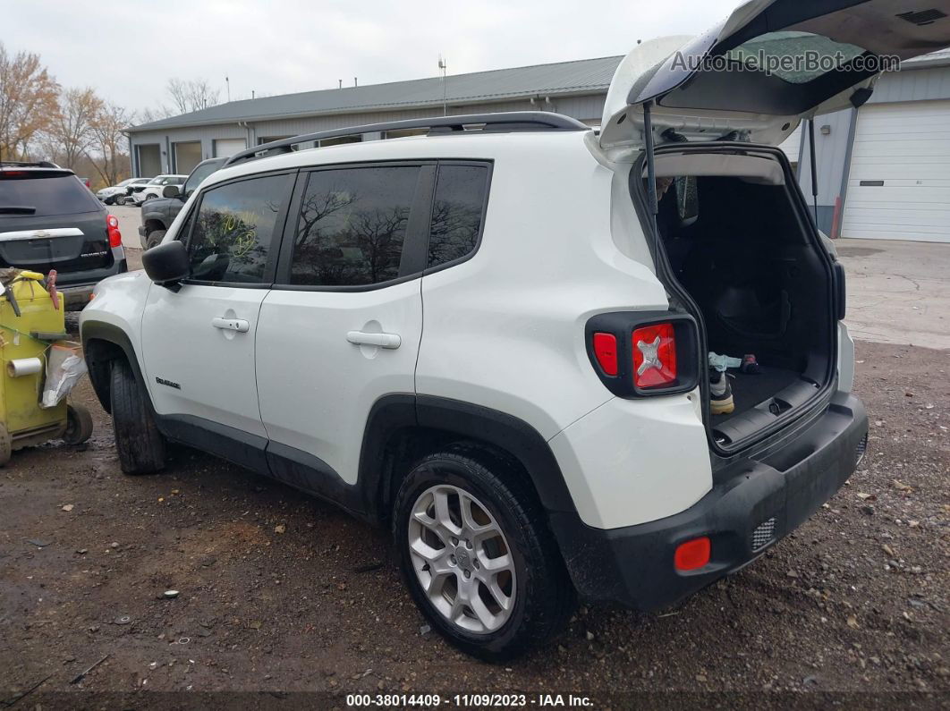 2018 Jeep Renegade Sport 4x4 White vin: ZACCJBABXJPJ52236