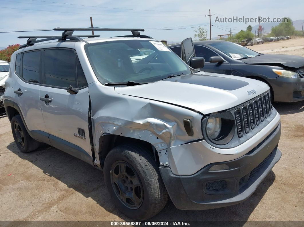 2015 Jeep Renegade Sport Gray vin: ZACCJBAH0FPB55025