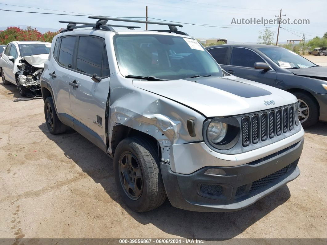 2015 Jeep Renegade Sport Gray vin: ZACCJBAH0FPB55025