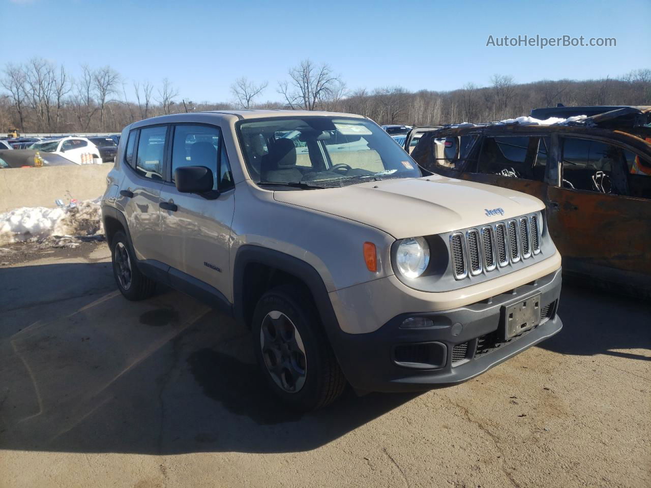 2015 Jeep Renegade Sport Желто-коричневый vin: ZACCJBAH0FPB72978