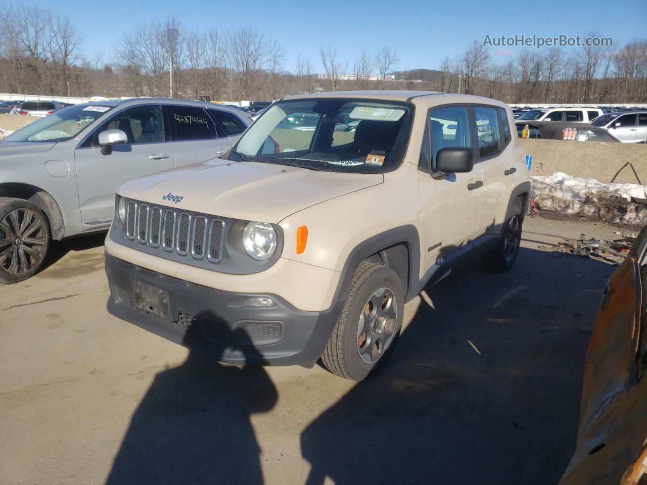 2015 Jeep Renegade Sport Желто-коричневый vin: ZACCJBAH0FPB72978