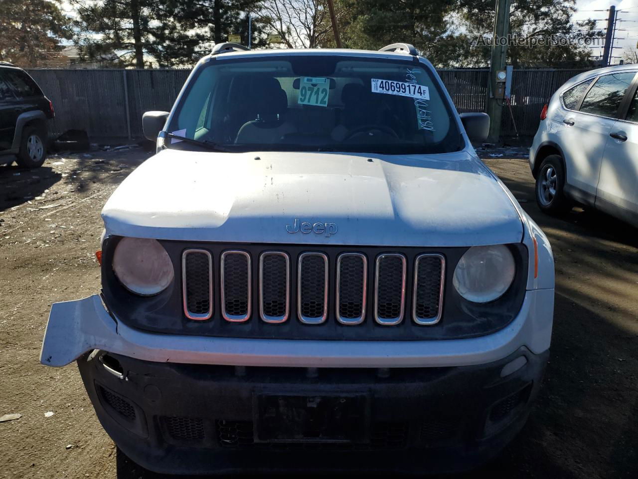 2017 Jeep Renegade Sport Silver vin: ZACCJBAH0HPE69802