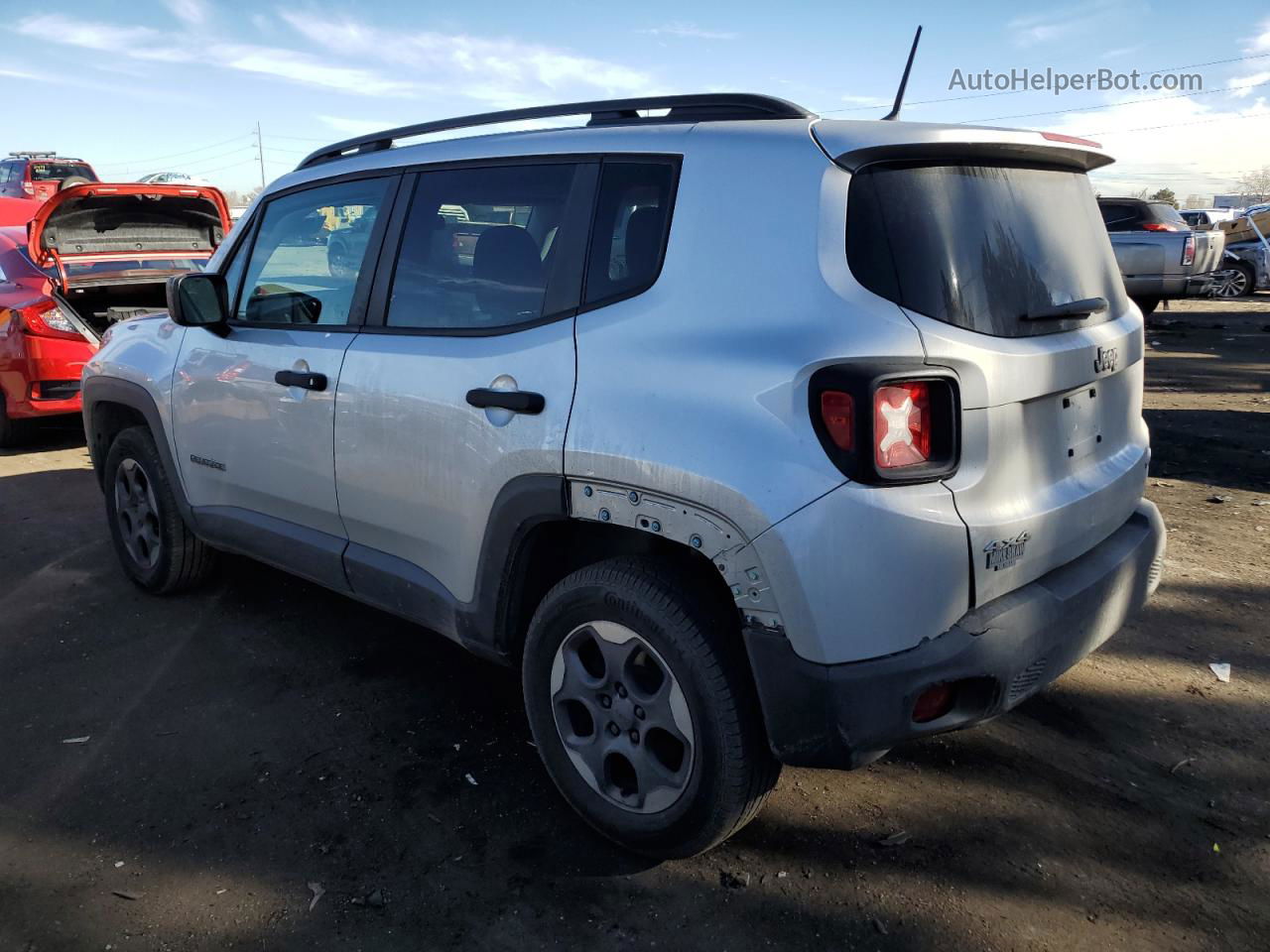 2017 Jeep Renegade Sport Silver vin: ZACCJBAH0HPE69802