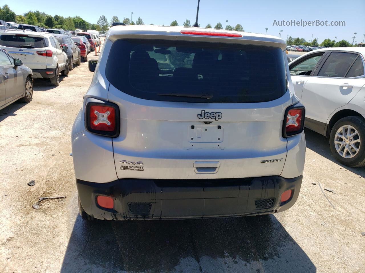 2018 Jeep Renegade Sport Silver vin: ZACCJBAH3JPH40910