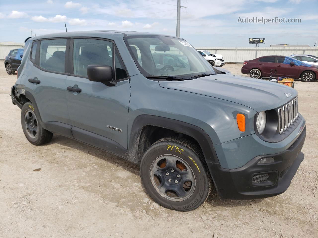 2018 Jeep Renegade Sport Gray vin: ZACCJBAH3JPJ00239