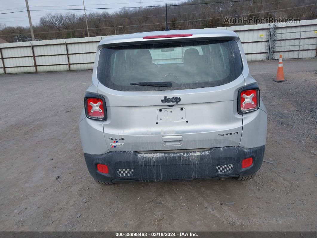 2018 Jeep Renegade Sport 4x4 Silver vin: ZACCJBAH3JPJ07109