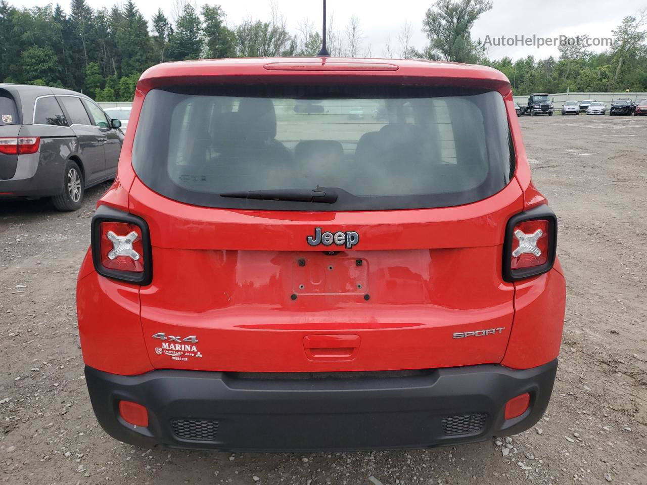 2018 Jeep Renegade Sport Красный vin: ZACCJBAH6JPH33708