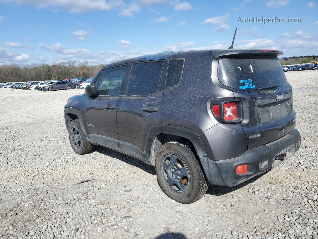 2018 Jeep Renegade Sport Gray vin: ZACCJBAH6JPH40710