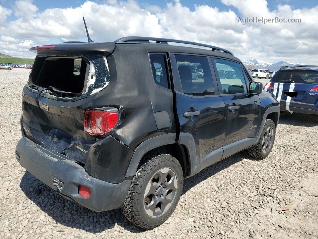 2017 Jeep Renegade Sport Black vin: ZACCJBAH7HPE89710