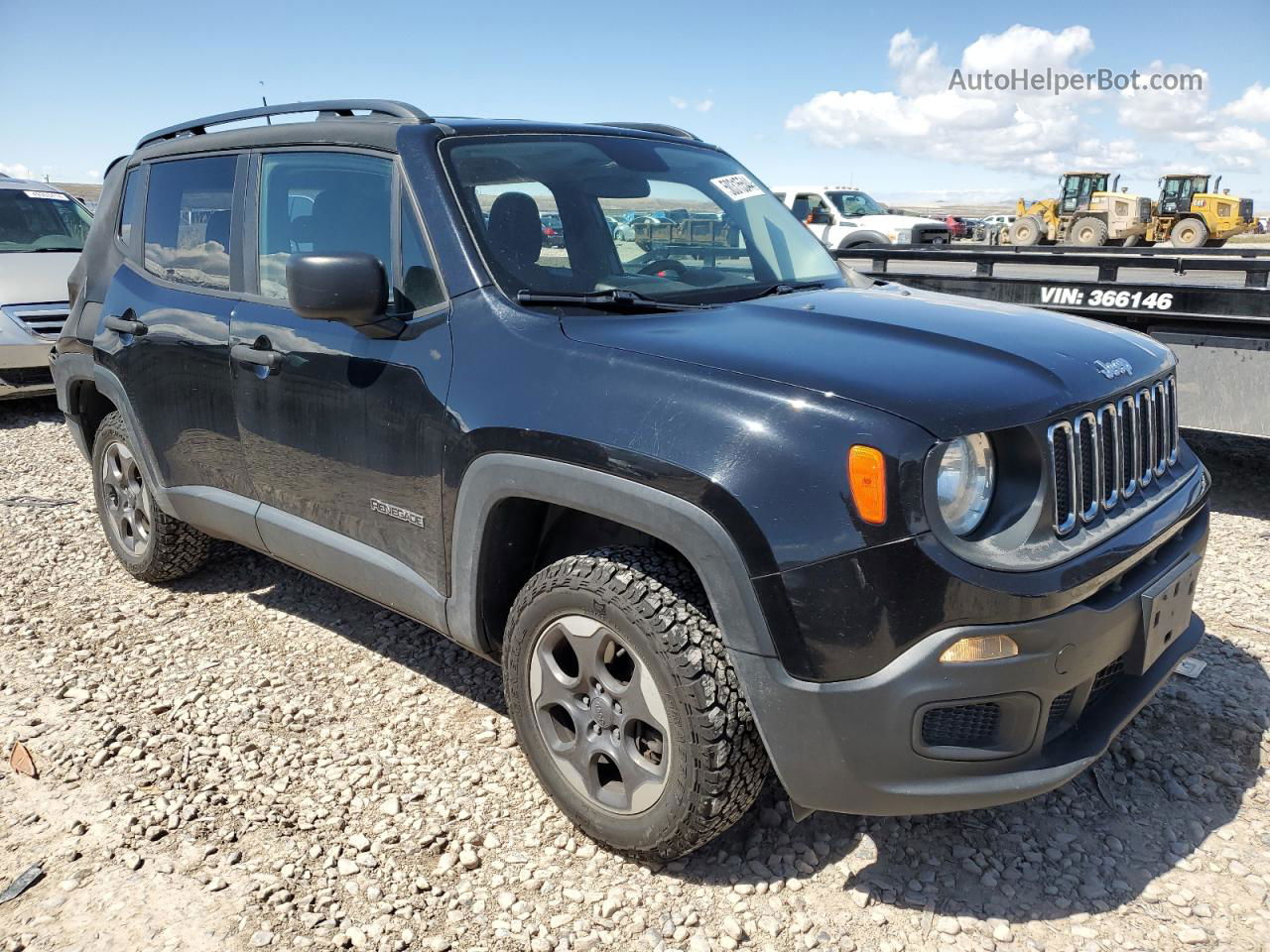 2017 Jeep Renegade Sport Black vin: ZACCJBAH7HPE89710