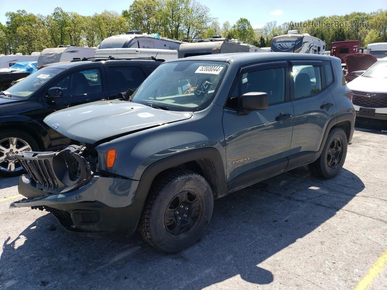 2018 Jeep Renegade Sport Gray vin: ZACCJBAH7JPH36181