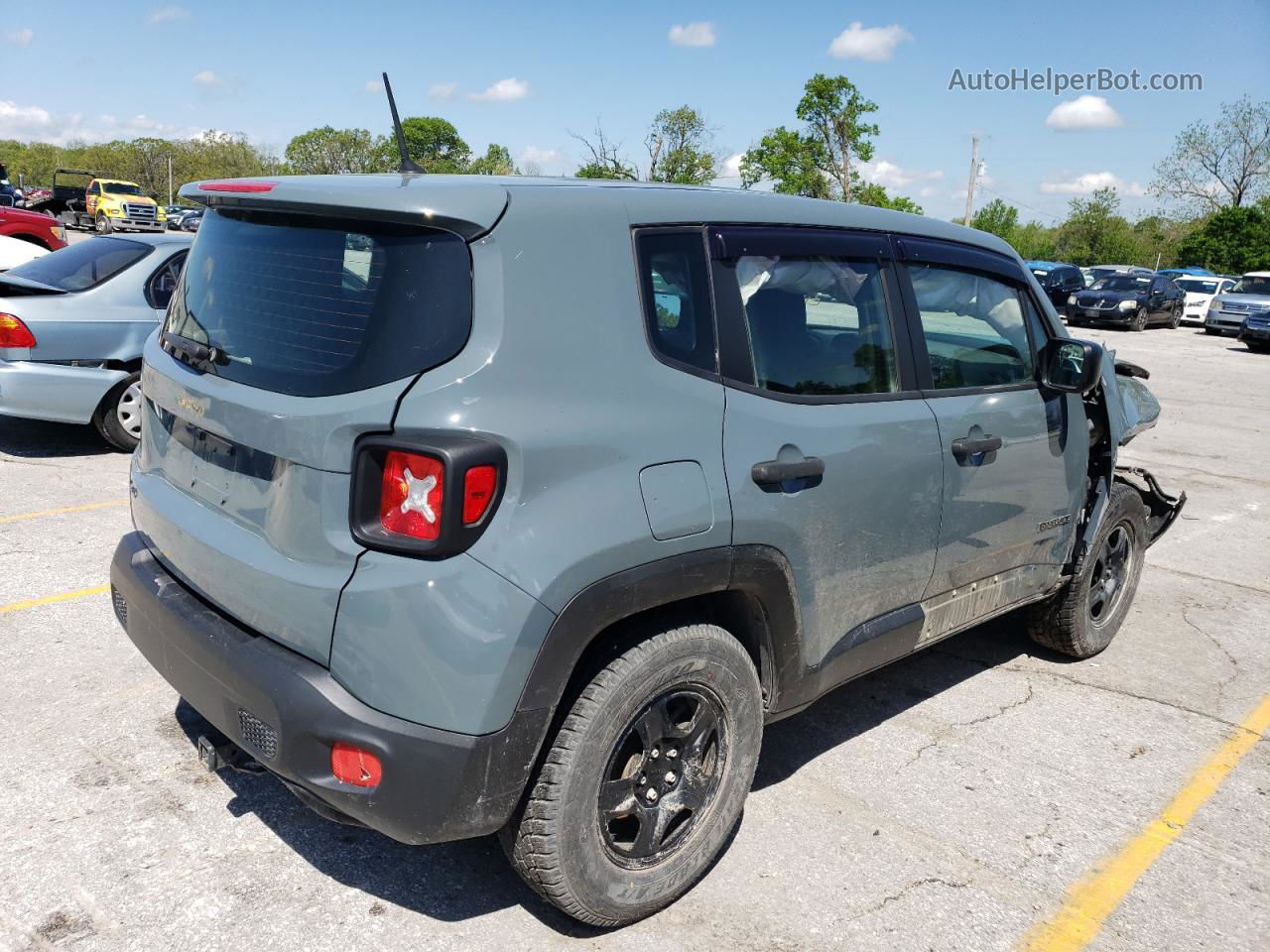 2018 Jeep Renegade Sport Gray vin: ZACCJBAH7JPH36181