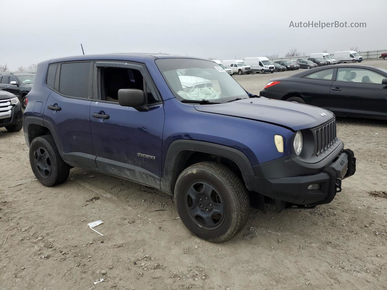 2017 Jeep Renegade Sport Blue vin: ZACCJBAH9HPG36366