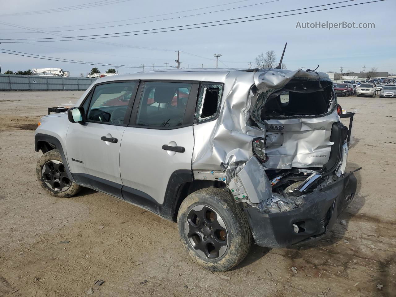 2015 Jeep Renegade Sport Silver vin: ZACCJBAT5FPB23956