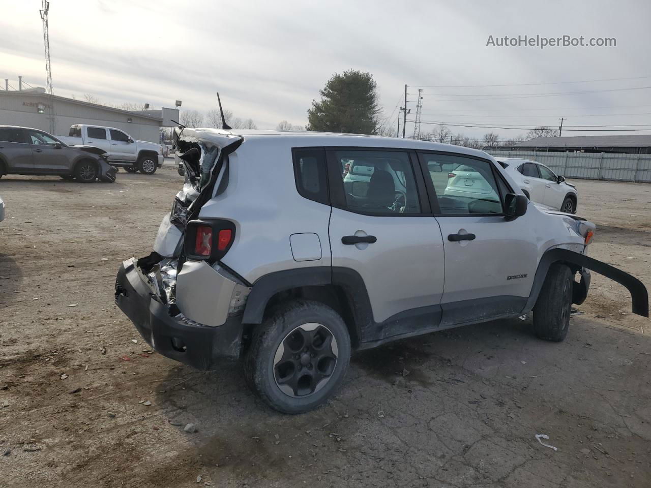 2015 Jeep Renegade Sport Silver vin: ZACCJBAT5FPB23956