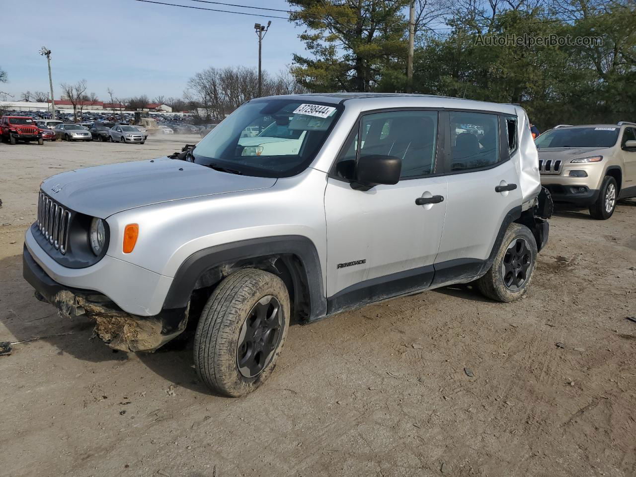 2015 Jeep Renegade Sport Silver vin: ZACCJBAT5FPB23956