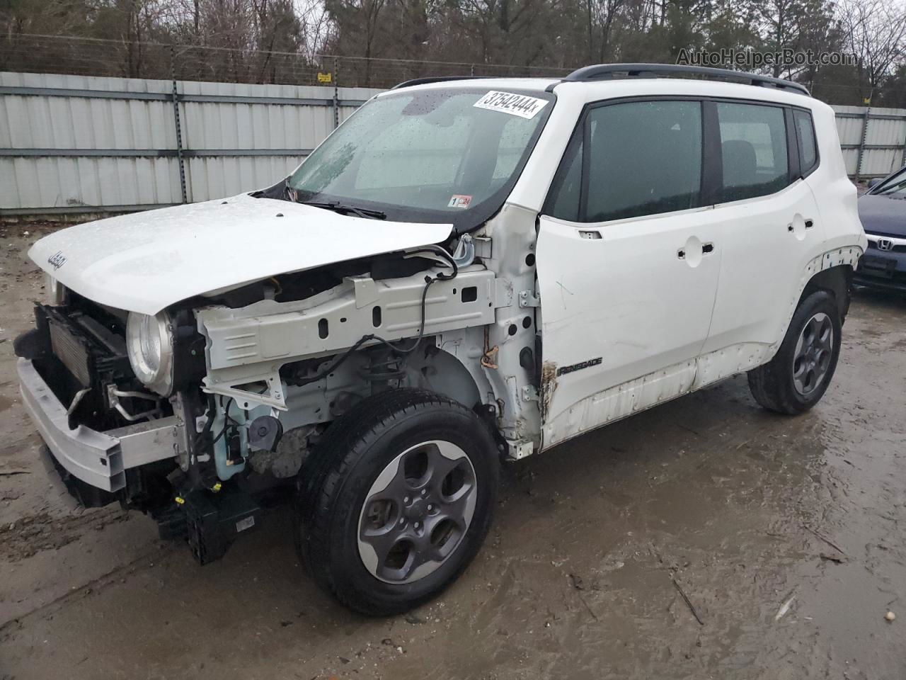 2015 Jeep Renegade Sport White vin: ZACCJBAT5FPC46379