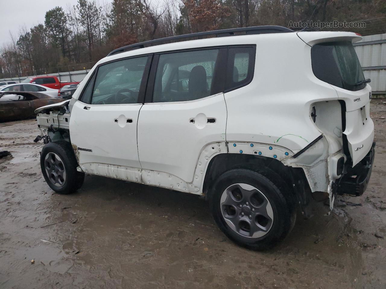 2015 Jeep Renegade Sport White vin: ZACCJBAT5FPC46379