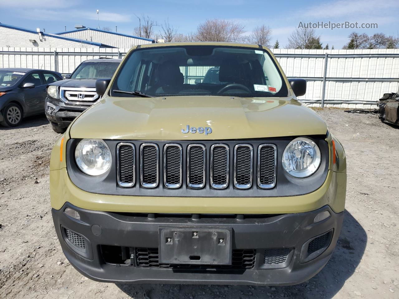 2015 Jeep Renegade Sport Зеленый vin: ZACCJBAT6FPB77895