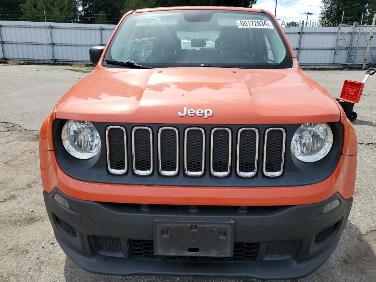 2015 Jeep Renegade Sport Orange vin: ZACCJBAT6FPC28960