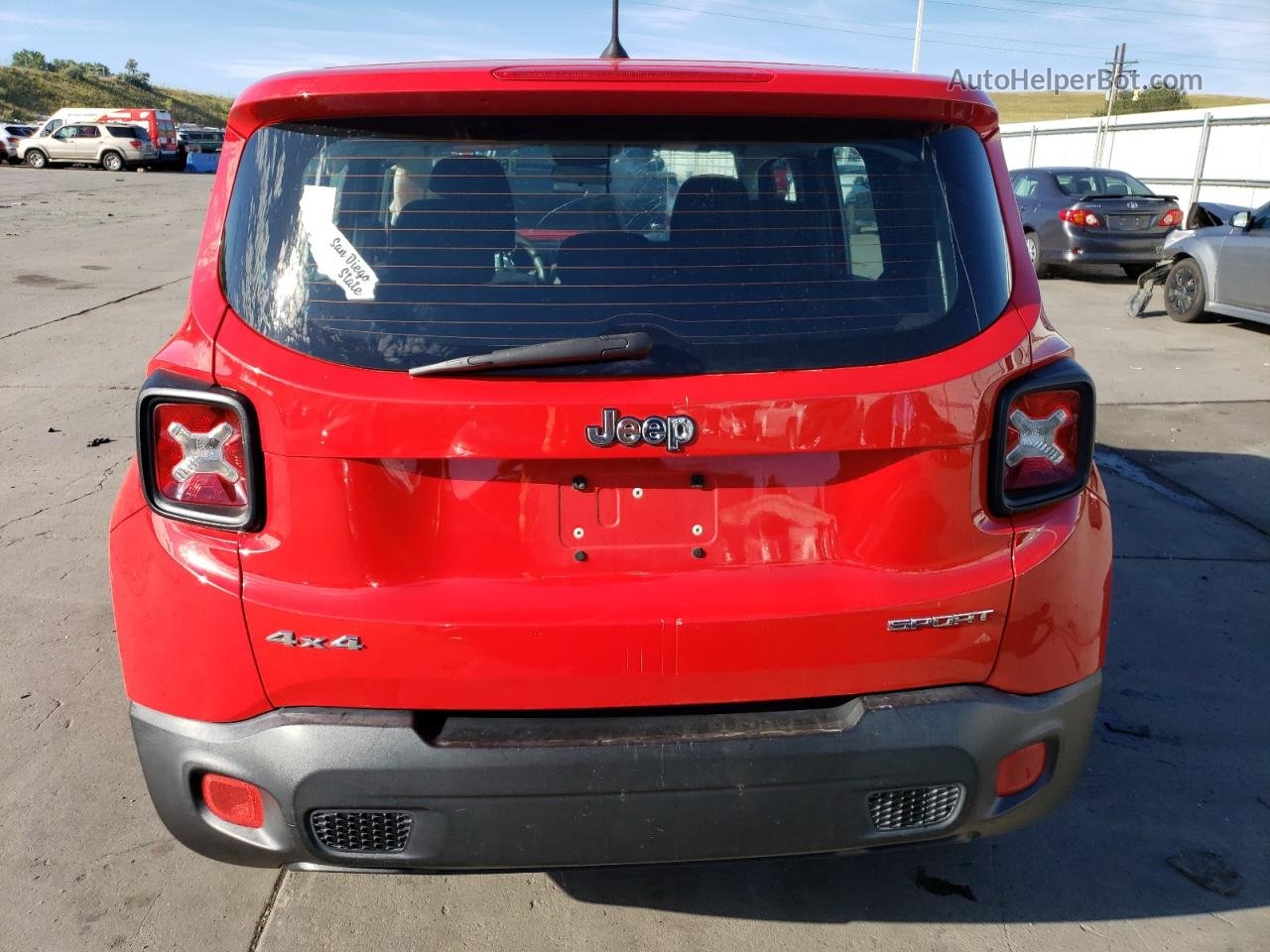 2015 Jeep Renegade Sport Красный vin: ZACCJBAT7FPB33971