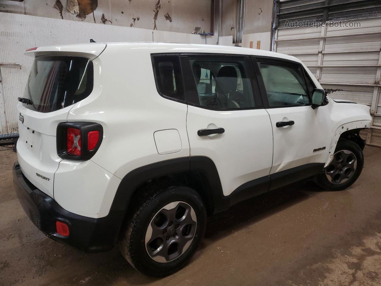 2015 Jeep Renegade Sport White vin: ZACCJBAT8FPB51458