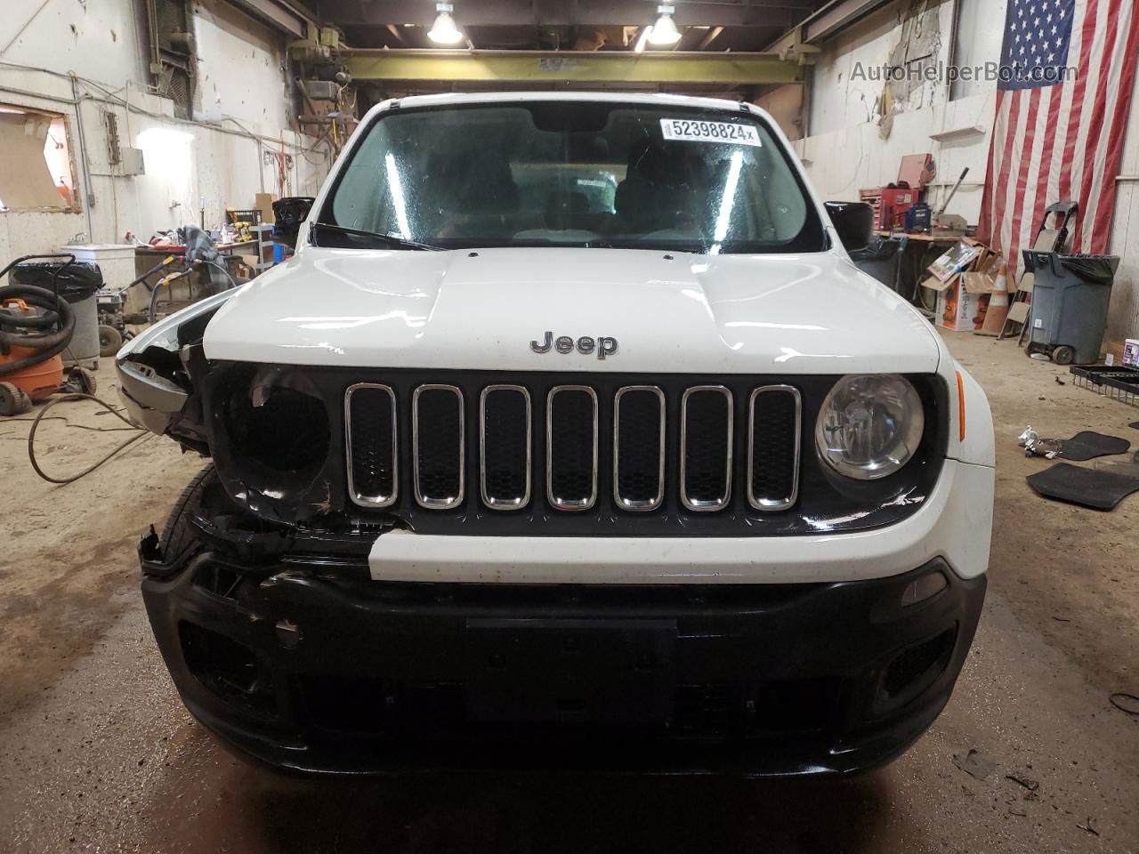 2015 Jeep Renegade Sport White vin: ZACCJBAT8FPB51458