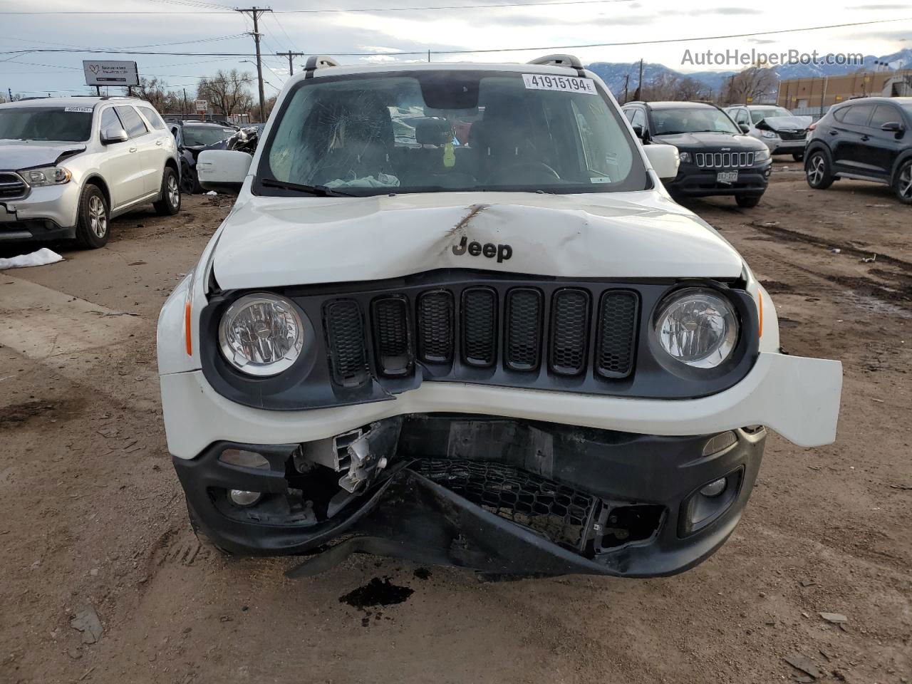 2017 Jeep Renegade Latitude White vin: ZACCJBBB0HPE90269