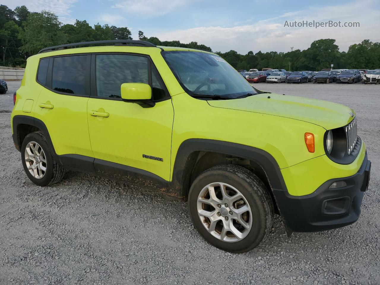 2017 Jeep Renegade Latitude Зеленый vin: ZACCJBBB0HPG01127