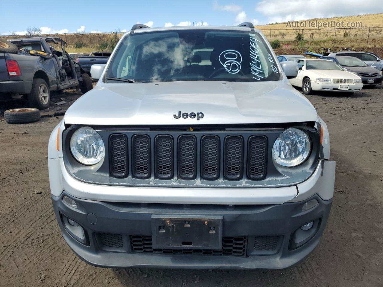 2018 Jeep Renegade Latitude Silver vin: ZACCJBBB0JPH10922