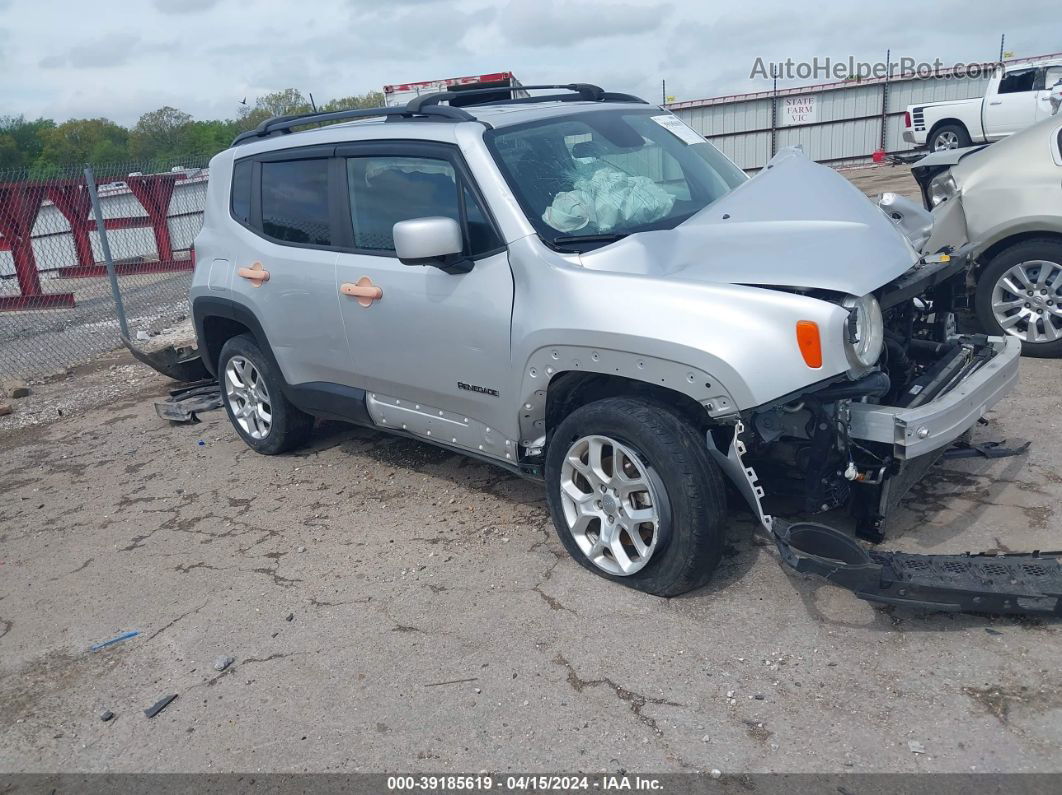 2018 Jeep Renegade Latitude 4x4 Серебряный vin: ZACCJBBB0JPJ13010