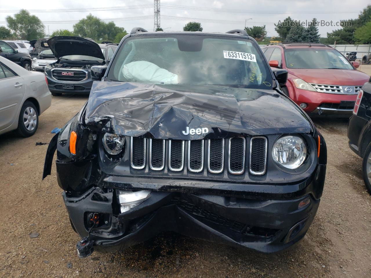 2018 Jeep Renegade Latitude Black vin: ZACCJBBB0JPJ28316